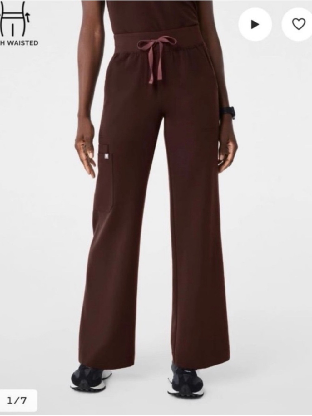 Figs Espresso Isabela Wide Leg